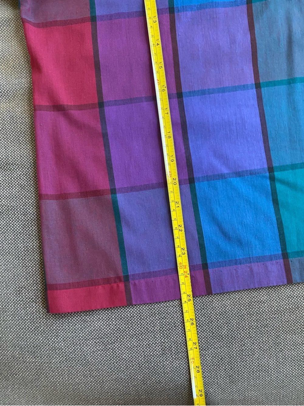 Vintage Plaid Tunic Top - Picture 6 of 7